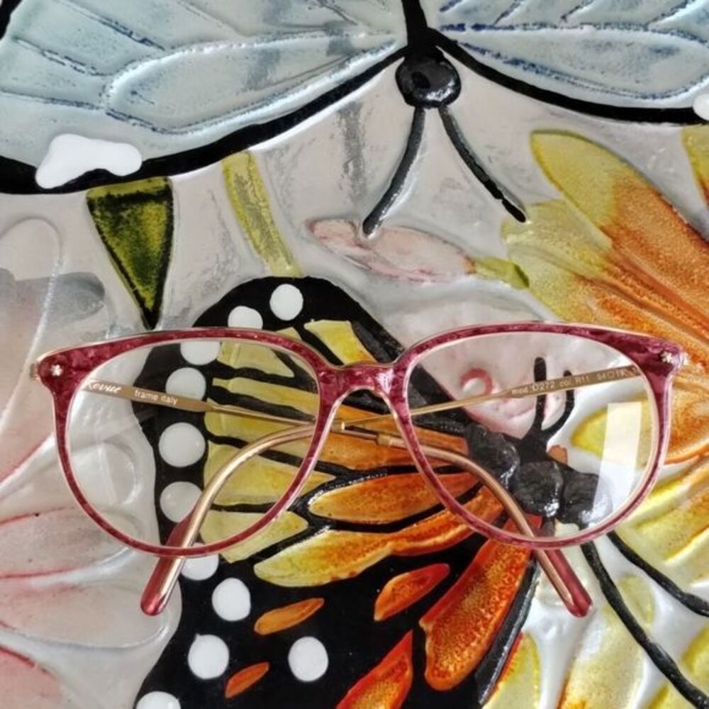 Kevue Polished Flaming Tortoise Rose Gold Frame
